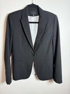 JUDITH & CHARLES | Virgin Wool One Button Blazer